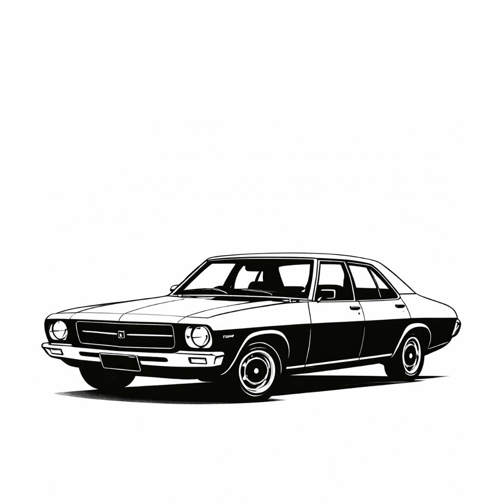 Holden HQ-WB classic car silhouette for performance automotive parts collection