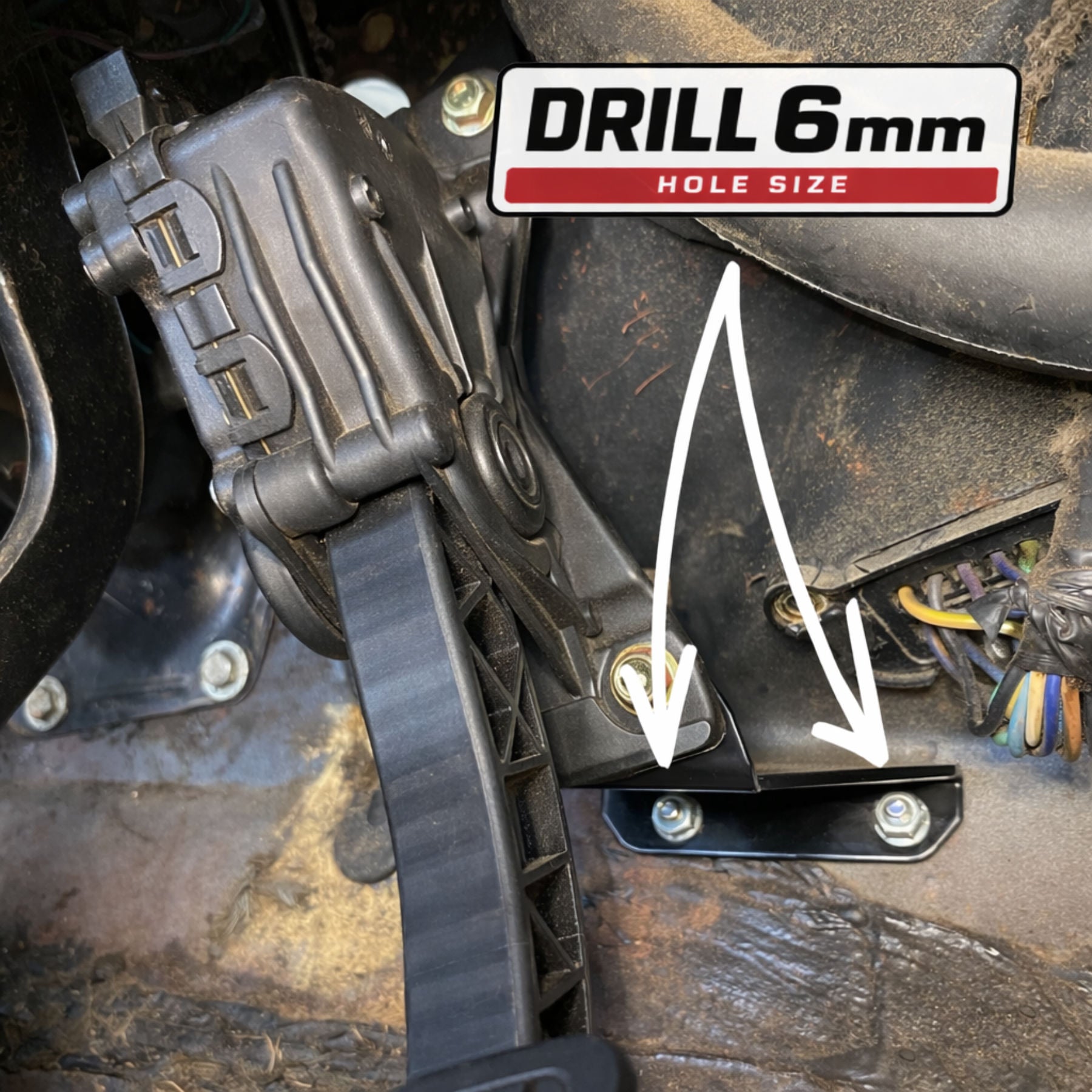 HK-HT-HG Holden VE Commodore DBW accelerator pedal bracket for LS engine conversion