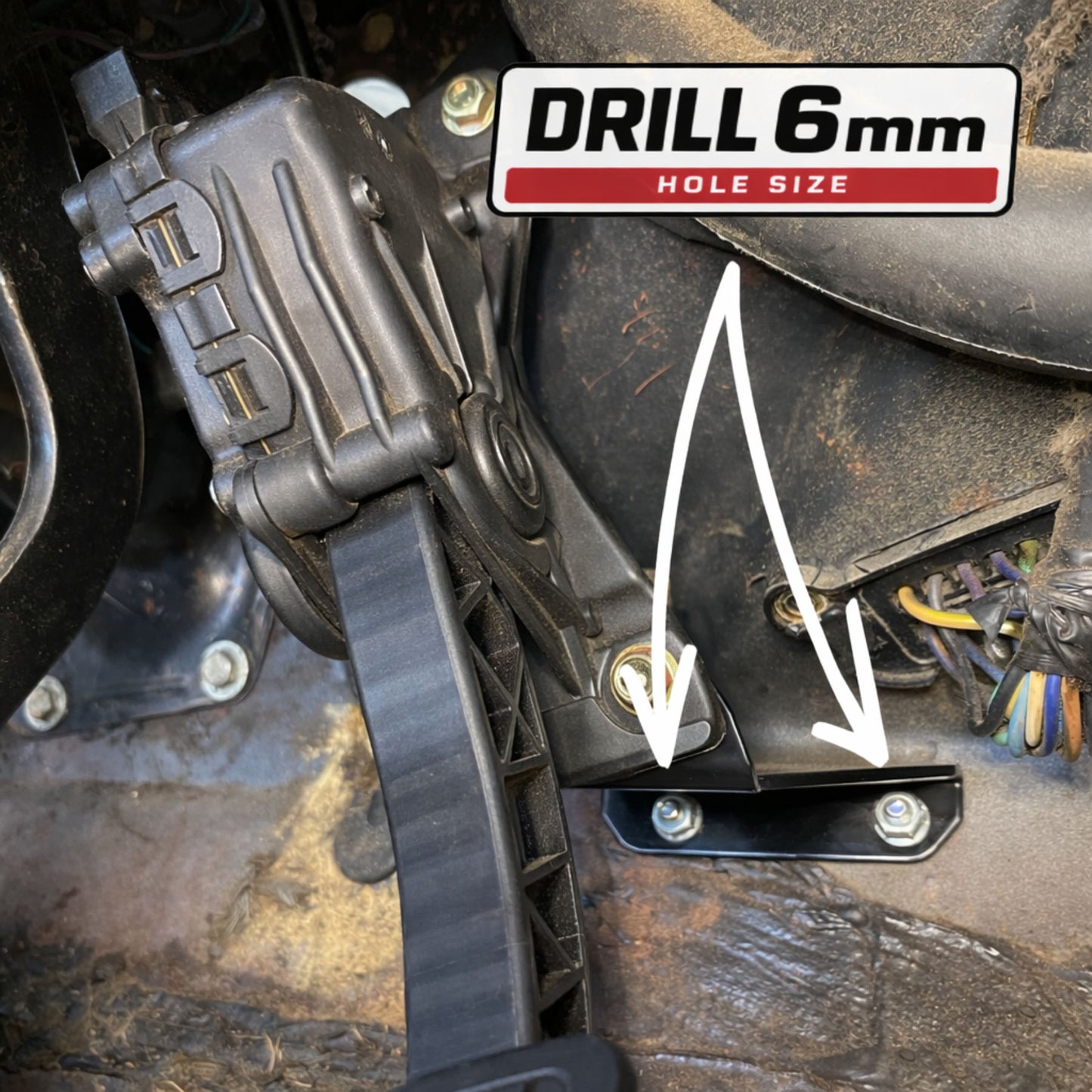 HK-HT-HG Holden VE Commodore DBW accelerator pedal bracket for LS engine conversion