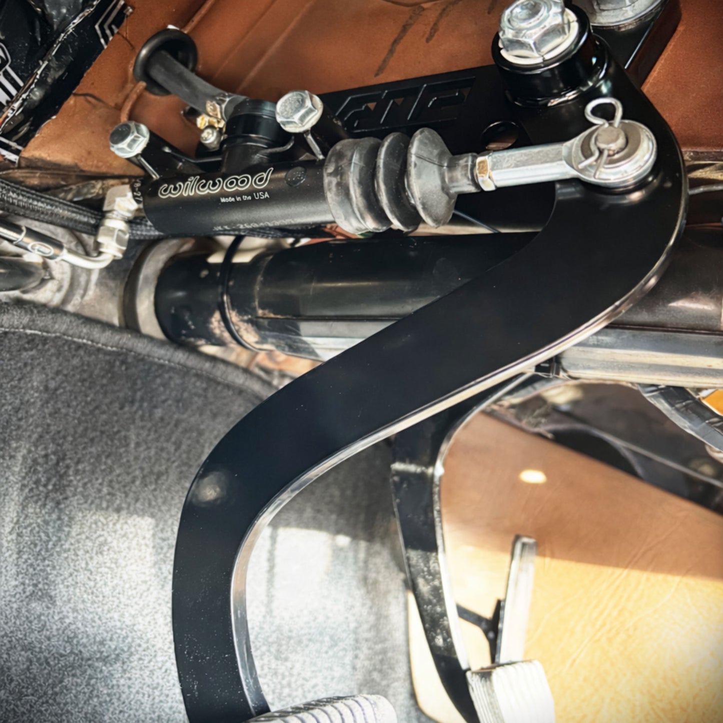 HQ-WB Holden LS swap hydraulic clutch pedal assembly with remote reservoir