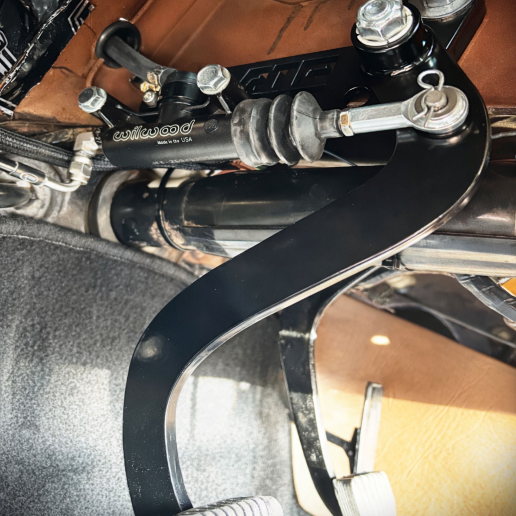 HQ-WB Holden LS swap hydraulic clutch pedal assembly with remote reservoir