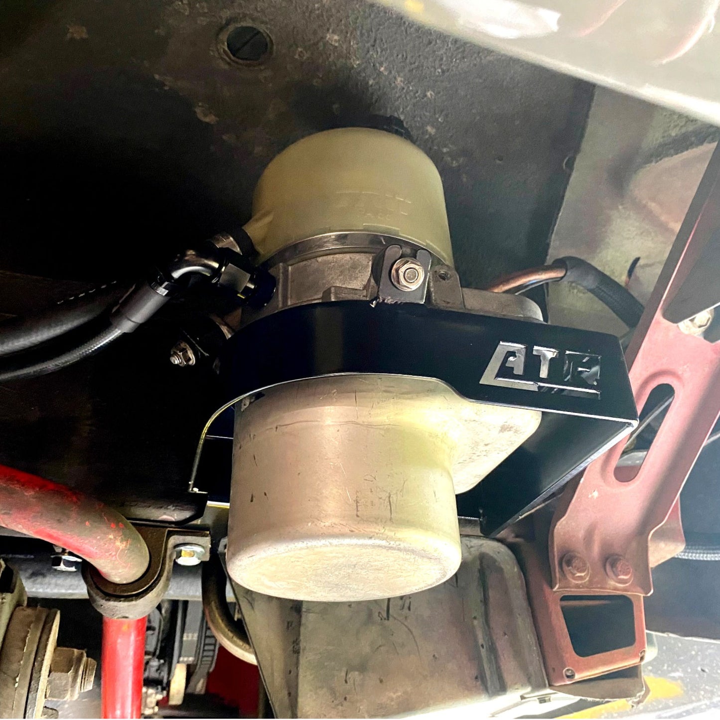 VB-VL Holden Astra electric power steering bracket installed under vehicle