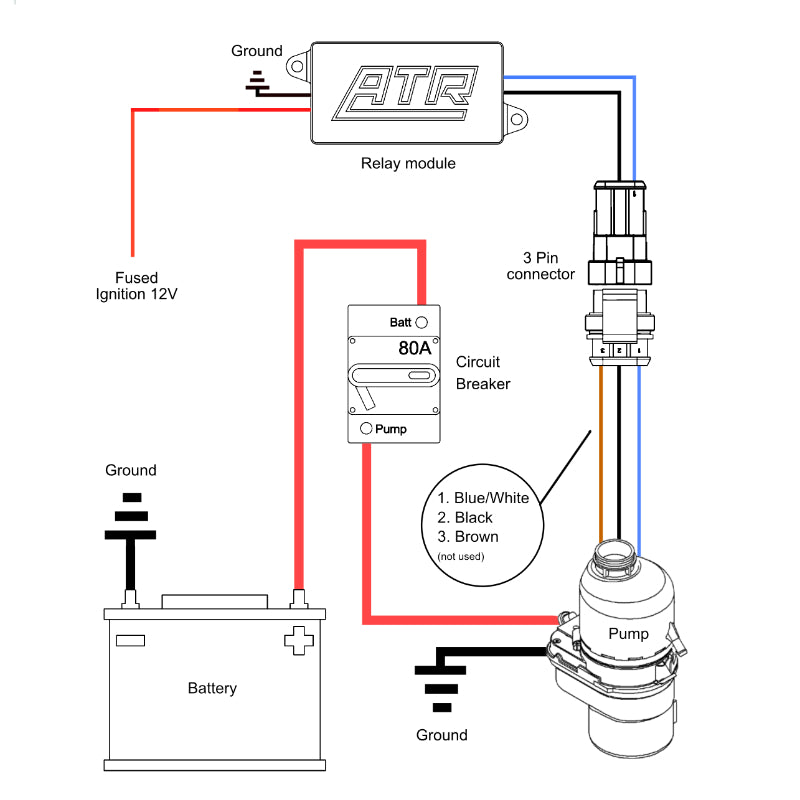 Astra Power Steering Pump Wiring Kit relay